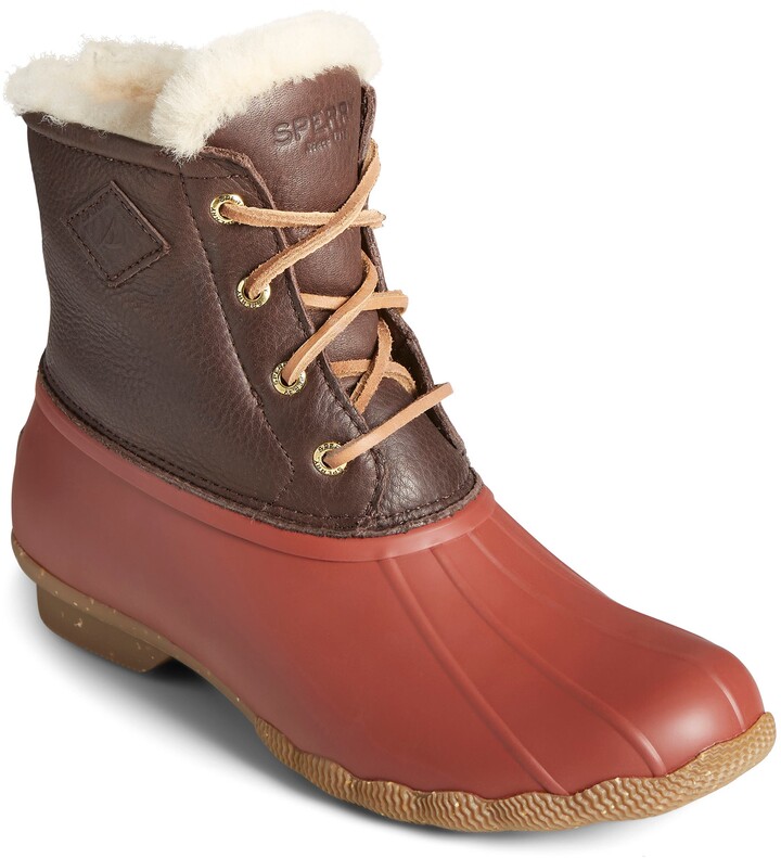 shearling duck boots