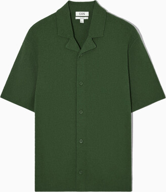 [COSYHARU公式] Fescale Boucle Round Short Sleeve Knit COS Short-Sleeved Bouclé-Knit Shirt | endource