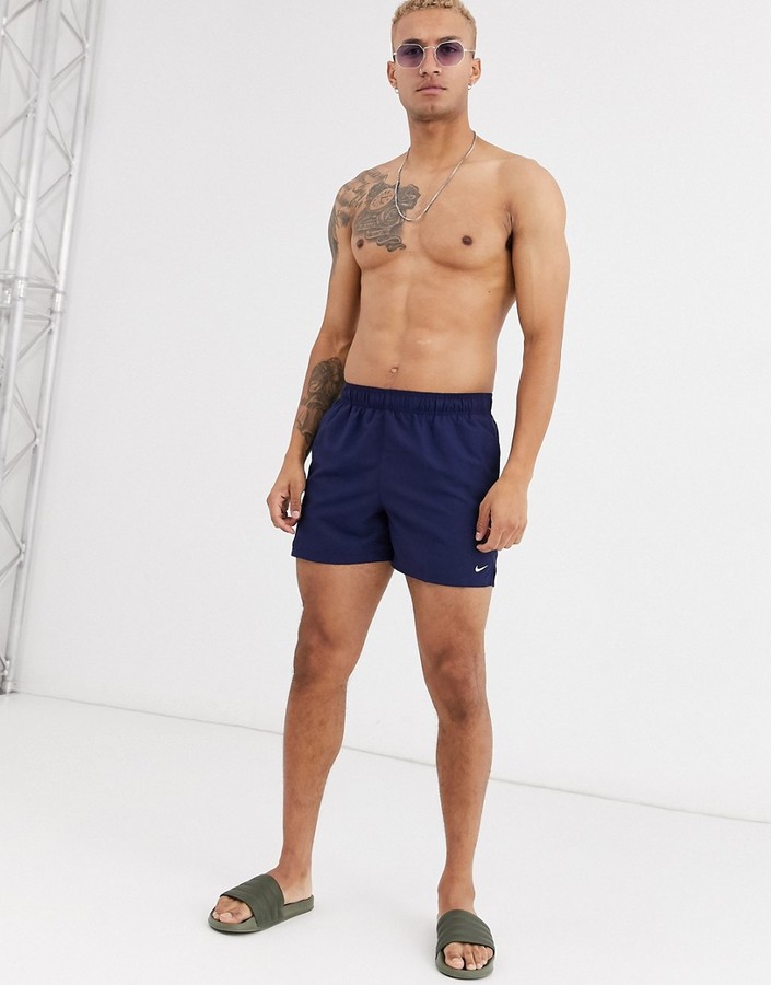 Martin Luther King Junior Goteo Arroyo Nike Swimming super short volley swim trunks in navy - ShopStyle