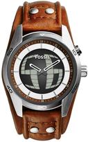 Thumbnail for your product : Fossil Coachman Brown Leather Strap Mens Watch