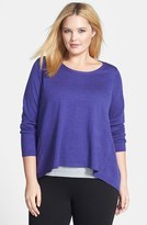 Thumbnail for your product : Eileen Fisher Merino Jersey Top (Plus Size)