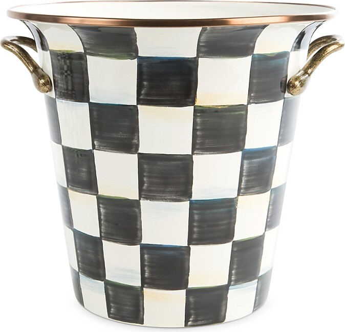 Mackenzie Childs MacKenzie-Childs Courtly Check Enamel Wine Cooler