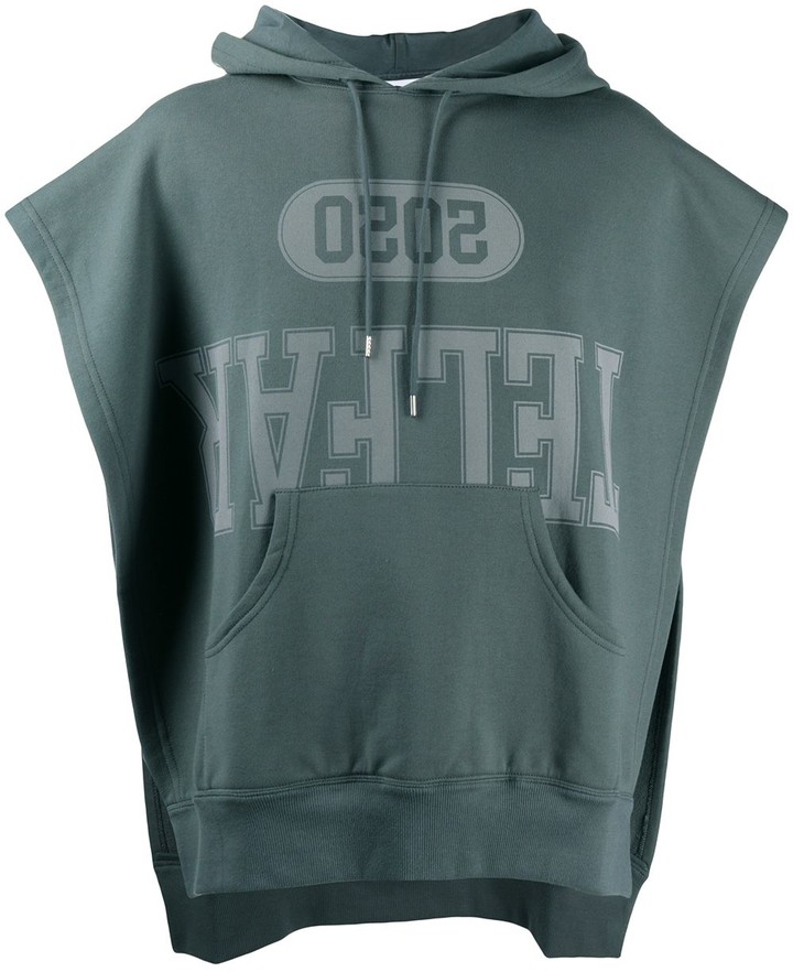 sleeveless sweater hoodie