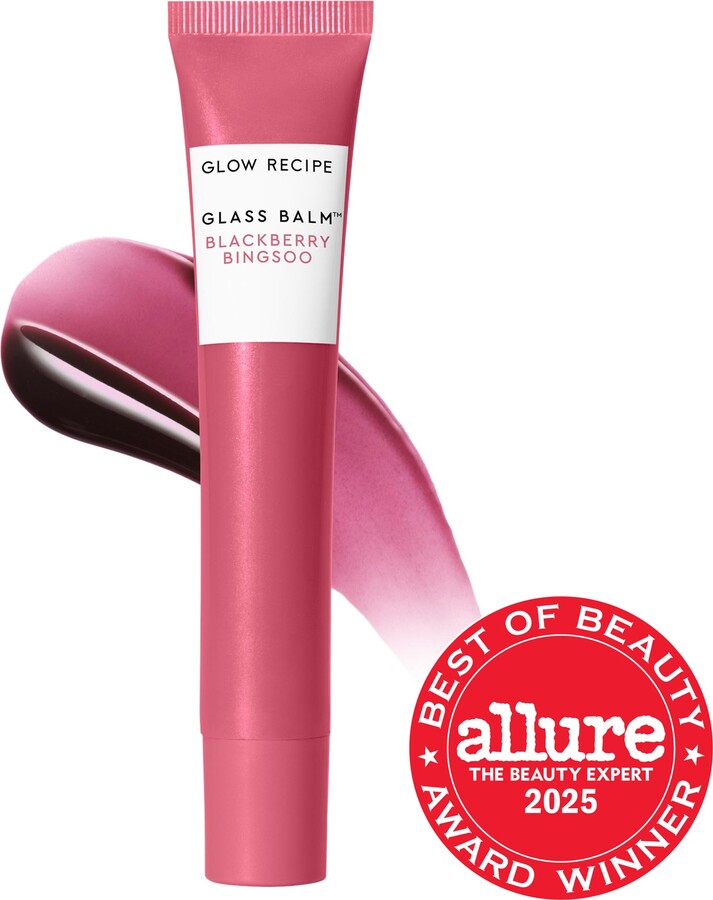 Glow Recipe Glass Balm Lip Treatment for Shine & Hydration Blackberry Bingsoo 0.52 oz/15 g