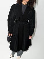 Thumbnail for your product : Alexander McQueen Spliced belted-waist trench coat