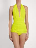 Thumbnail for your product : Norma Kamali Bill Halter Swimsuit - Womens - Yellow