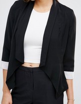 Thumbnail for your product : AX Paris Waterfall Cropped Jacket