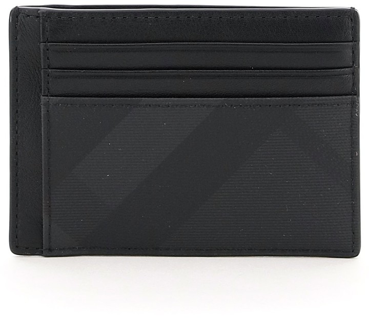 burberry chase london check card case