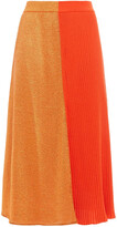 Thumbnail for your product : M Missoni Ribbed And Metallic Crochet-knit Cotton-blend Midi Skirt