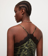 Thumbnail for your product : AllSaints Tigi Kiku Dress | Size 0 | Khaki Green