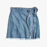 Thumbnail for your product : Madewell Raw-Hem Wrap Jean Skirt