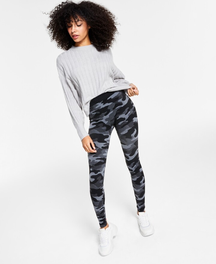 printed fleece leggings