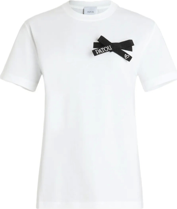 Patou bow-embellished T-shirt
