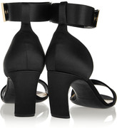 Thumbnail for your product : Nicholas Kirkwood Embellished silk-satin sandals