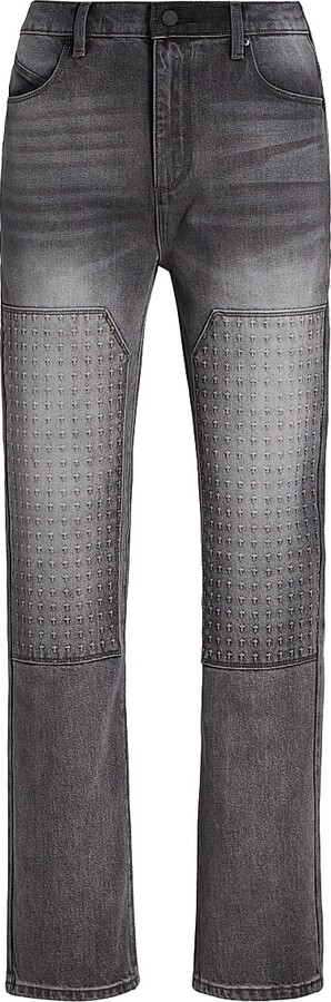 RtA Men's Paradise Vice Ricardo Slim-Straight Jeans - Grey Storm - Size 40