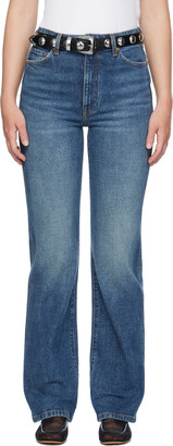 KHAITE Blue Danielle Jeans - ShopStyle