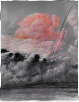 Begin Edition International Inc. Gray Duvet Cover - Pink Clouds Design | Modern Bedroom Décor