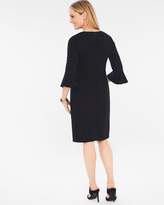 Thumbnail for your product : Chico's Chicos Ponte Bell-Sleeve Short Dress