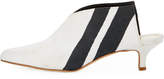 Thumbnail for your product : Tibi Jase Striped Canvas Mule