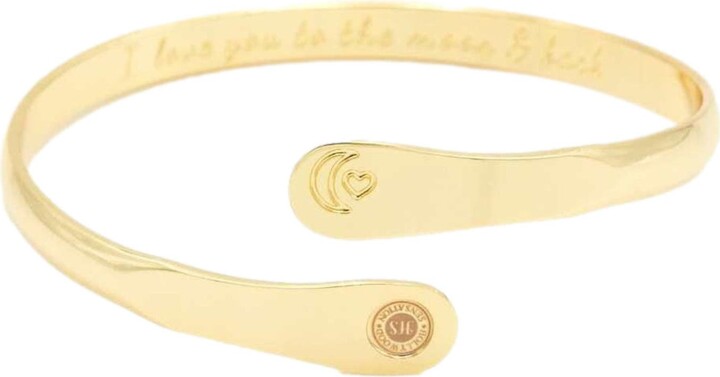 Hollywood Sensation Engraved I love you to the moon and back Bracelet