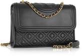 Thumbnail for your product : Tory Burch Fleming Black Leather Small Convertible Shoulder Bag