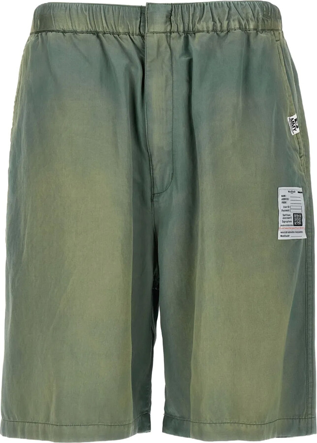 Maison Mihara Yasuhiro Aged Satin bermuda shorts