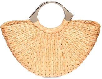 straw top handle bag