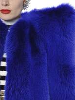 Thumbnail for your product : Saint Laurent Oversized Shoulder Fox Fur Coat