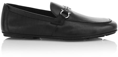 Ferragamo Sander Gancini Bit Leather 