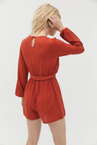 Thumbnail for your product : Urban Outfitters Mona Surplice Long Sleeve Romper
