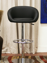 Thumbnail for your product : Wynn Black Faux Leather Modern Bar Stool (Set of 2)