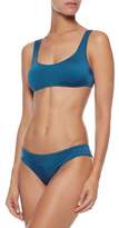 Thumbnail for your product : Solid & Striped The Elle Metallic Low-rise Bikini Briefs