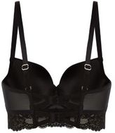 Thumbnail for your product : New Look Black DD-G Lace Hem Longline Bra