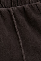 Thumbnail for your product : Stateside Cropped cotton-blend velour track pants