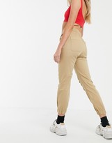Thumbnail for your product : Bershka distressed cargo pant in tan