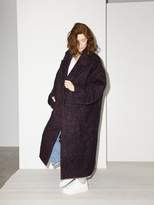 Thumbnail for your product : Raey Dropped Shoulder Wool Blend Blanket Coat - Womens - Burgundy