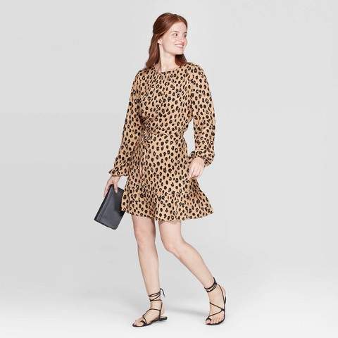leopard dress target