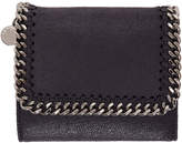 Stella McCartney Navy Small Falabella Flap Wallet