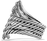 Thumbnail for your product : David Yurman Willow Open Four-Row Ring with Diamonds