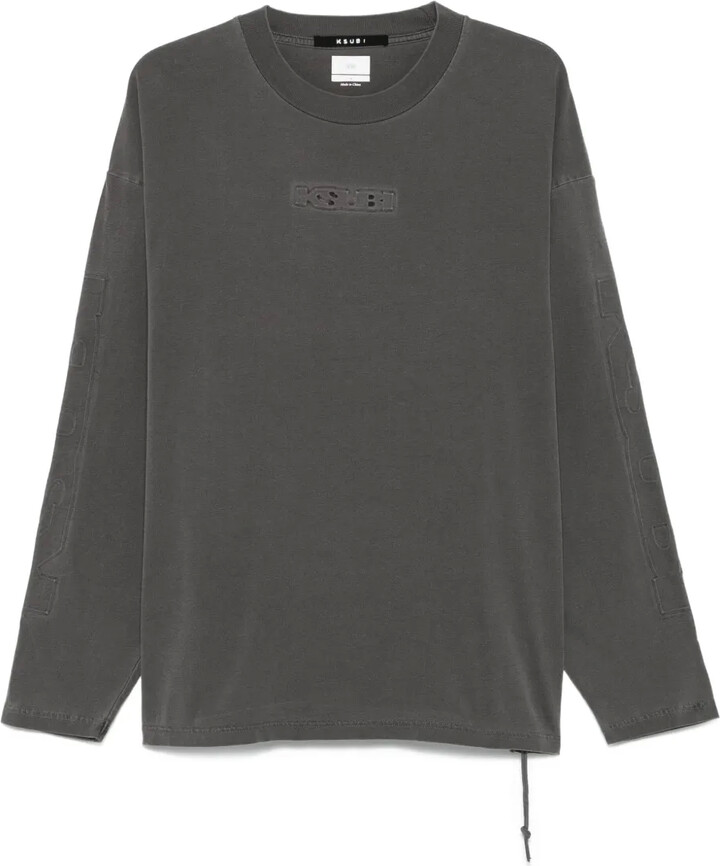 Ksubi long-sleeve embroidered-logo T-shirt