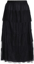 Thumbnail for your product : RED Valentino Tiered Corded Lace And Point D'esprit Midi Skirt