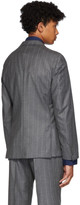 Thumbnail for your product : HUGO BOSS Grey Pinstripe Nold Blazer