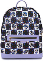 Thumbnail for your product : Emilio Pucci Leather-trimmed Checked Twill Backpack