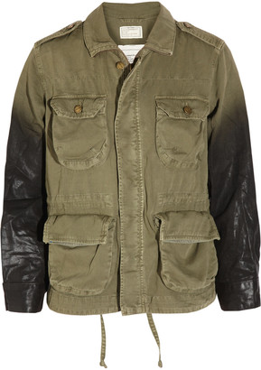 Current/Elliott The Lone Soldier coated cotton jacket