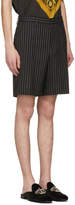 Thumbnail for your product : Versace Black and White Pinstripe Shorts