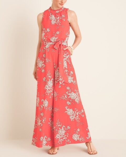 vince camuto orange jumpsuit