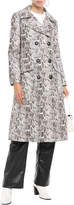 Thumbnail for your product : Ainea Snake-print Faux Leather Trench Coat