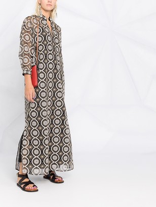 Tory Burch Embroidered Maxi Dress