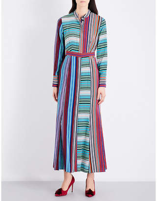 Diane von Furstenberg Striped silk-crepe shirt dress