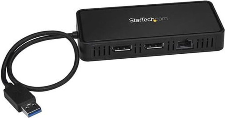 StarTech.com StarTech USB to Dual DisplayPort Mini Docking Station - Dual 4K 60Hz - GbE - USB 3.0